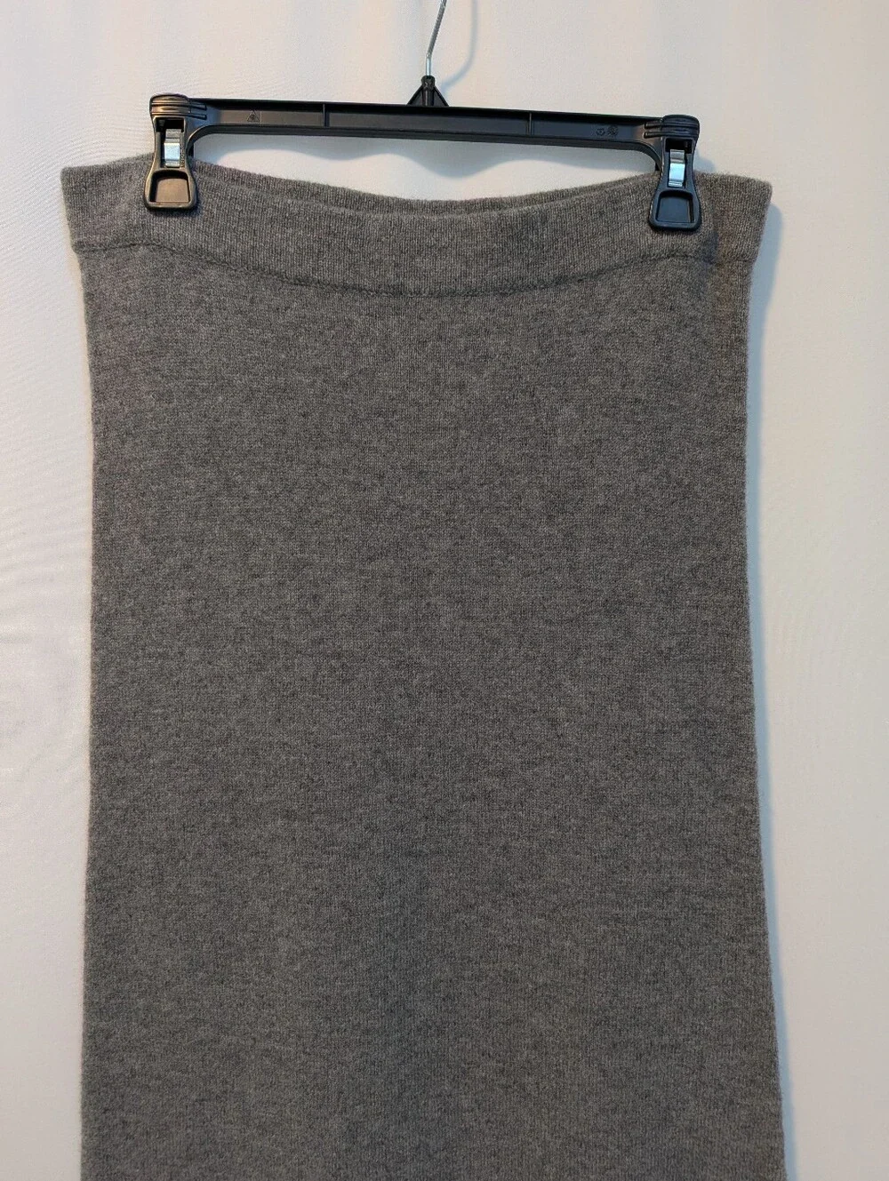 NWT Reformation Fae 100% Wool Knit Midi Skirt Gray Pull On Waist Size Large
